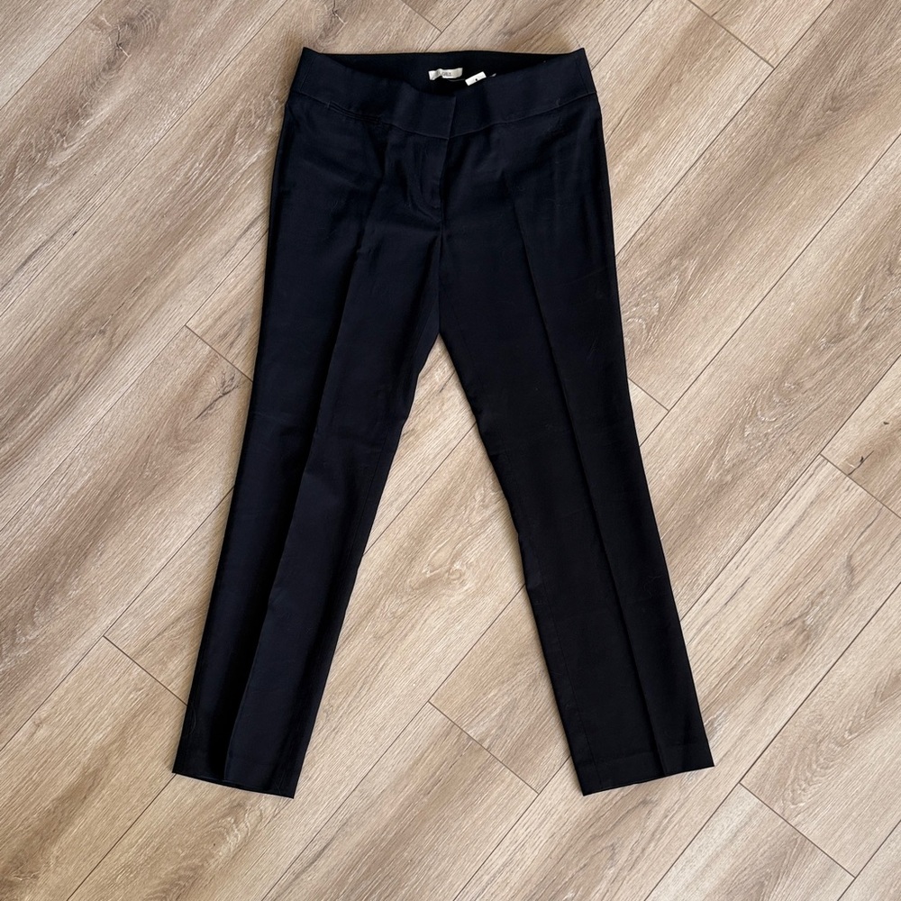 LOFT Black Slim Straight-Leg Dress Pants